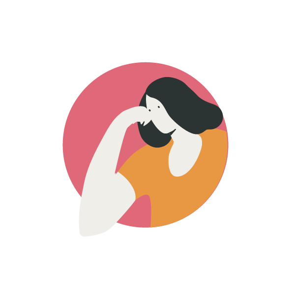 Illustration of a person in a circle